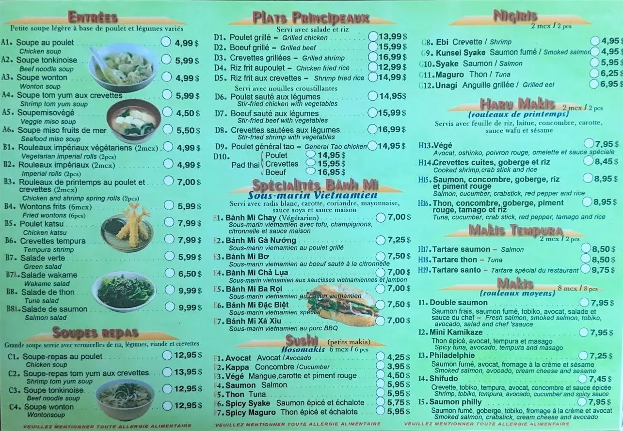 Menu 2