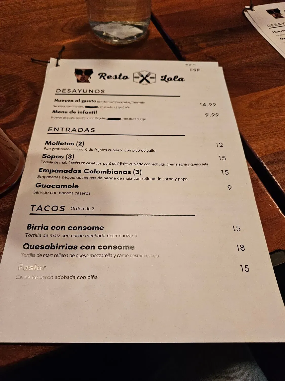 Menu 2