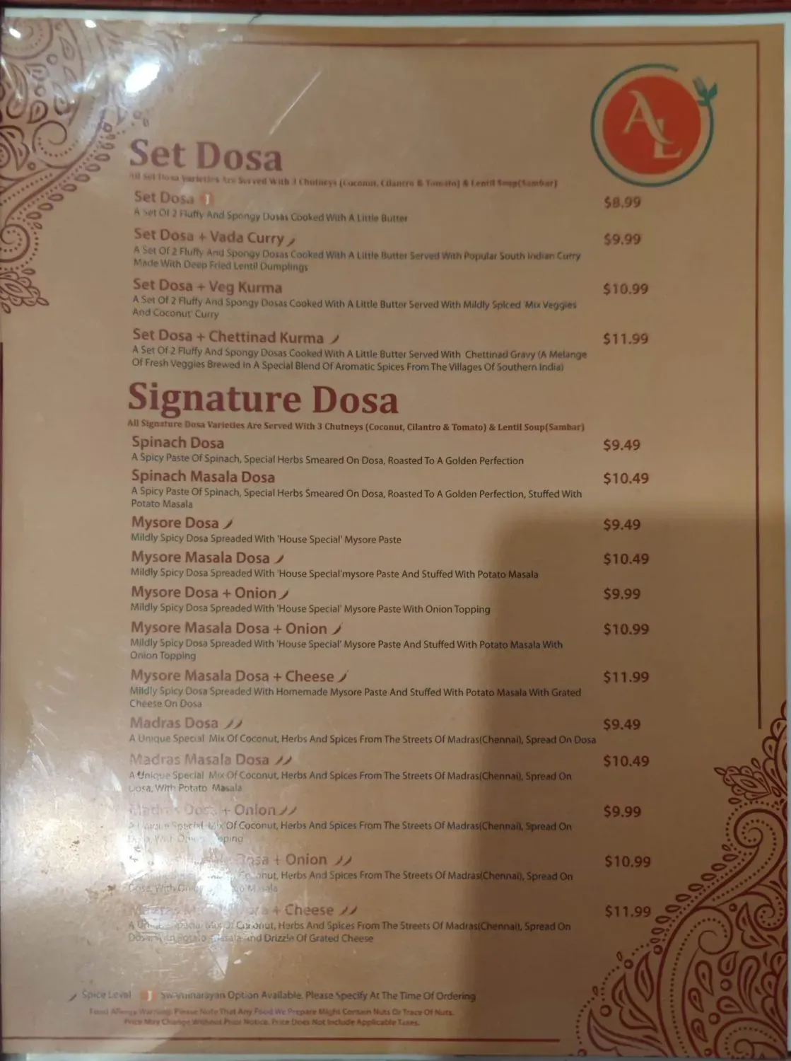 Menu 1