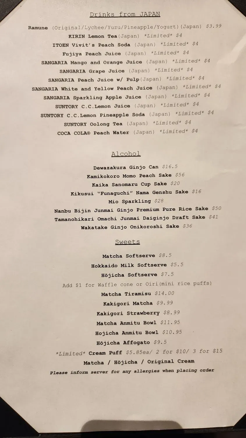 Menu 3