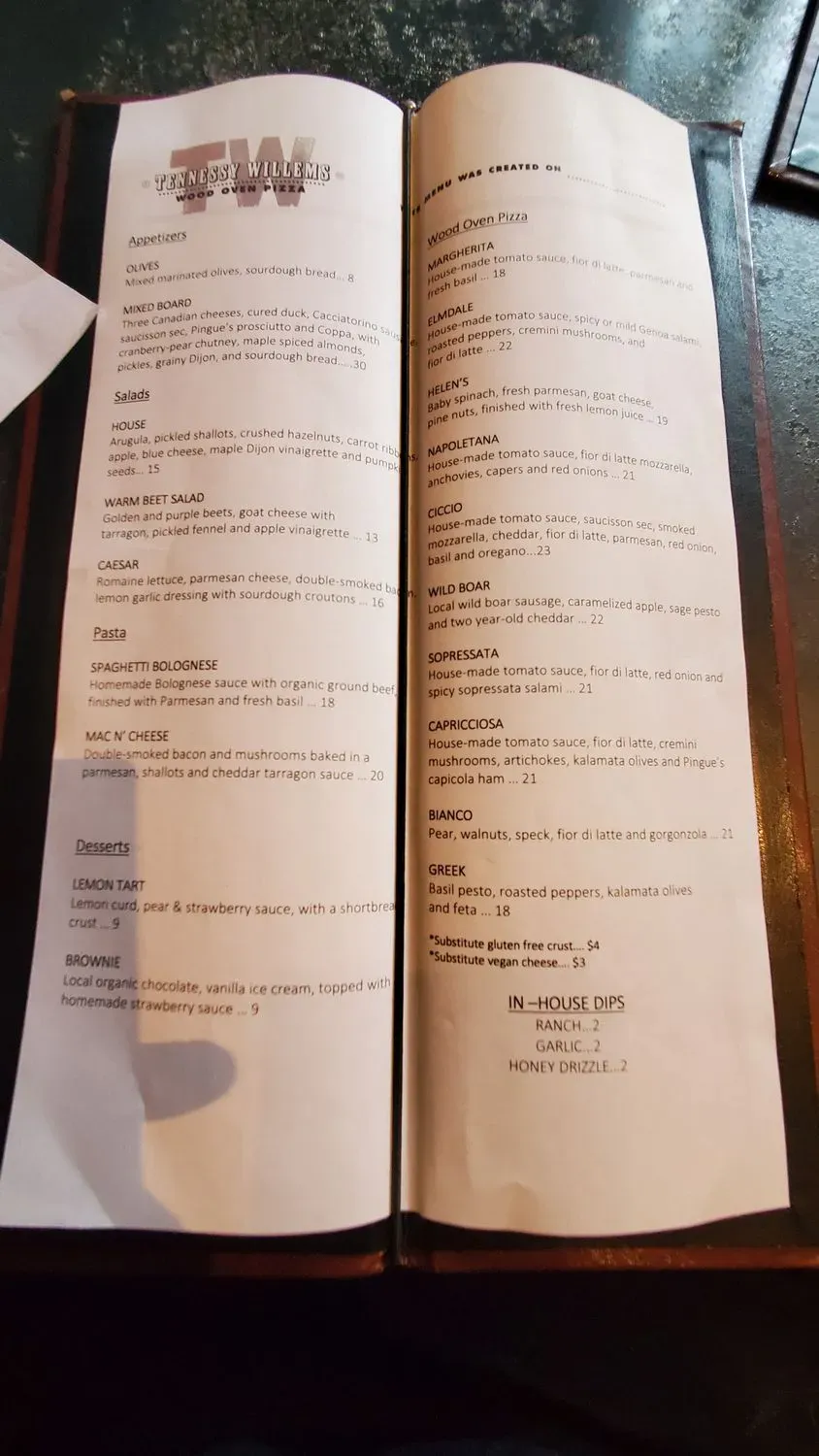 Menu 2