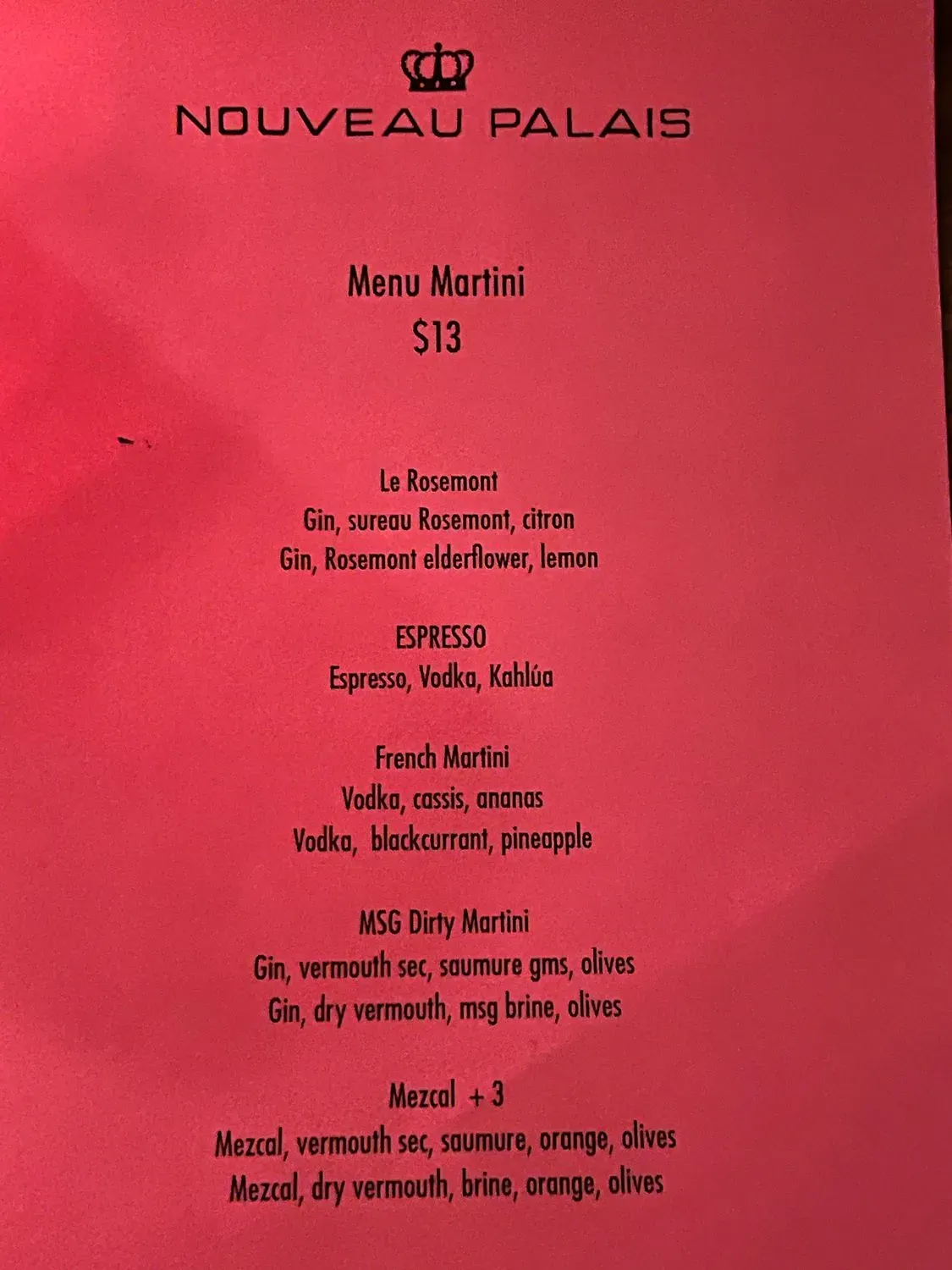 Menu 1