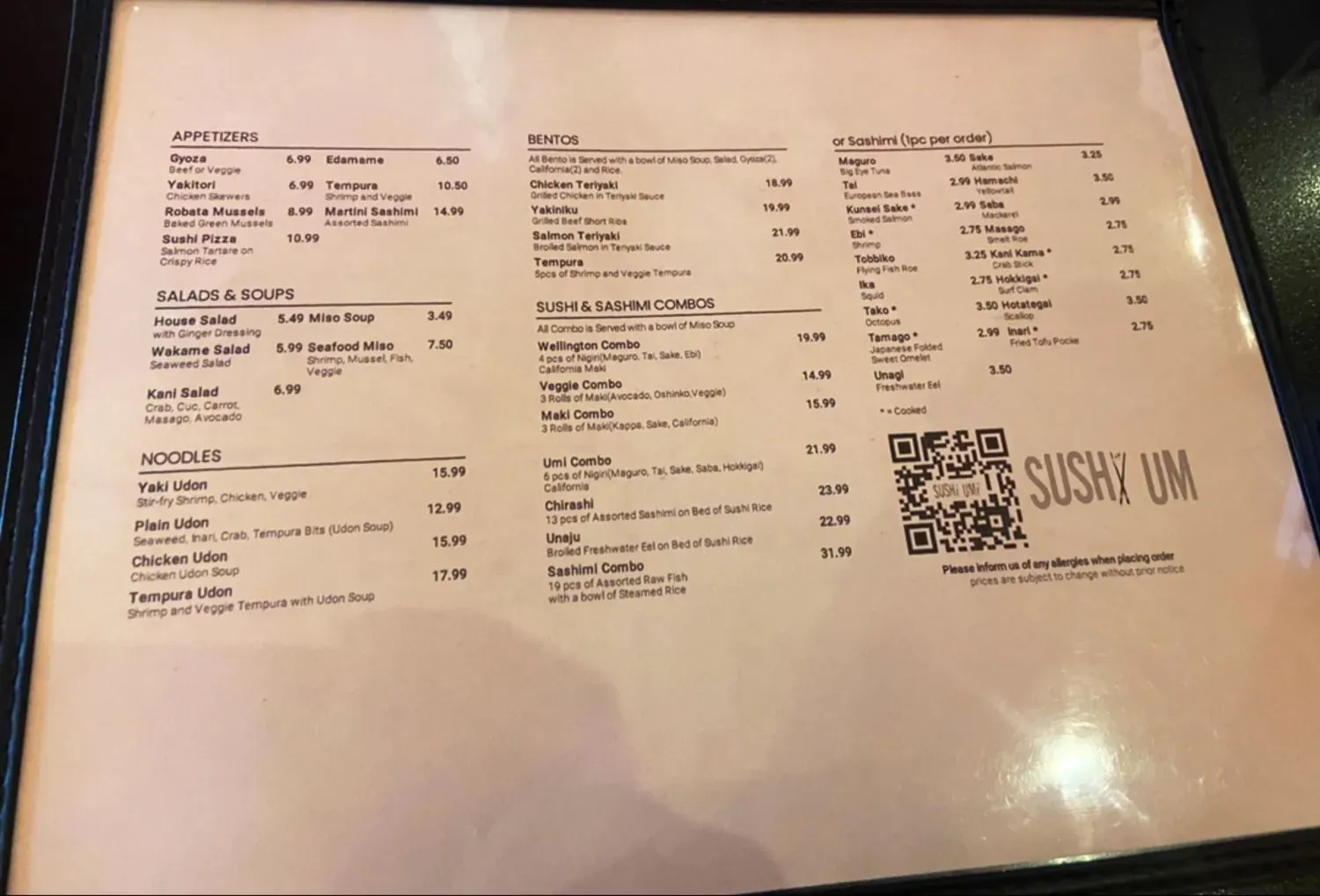 Menu 1