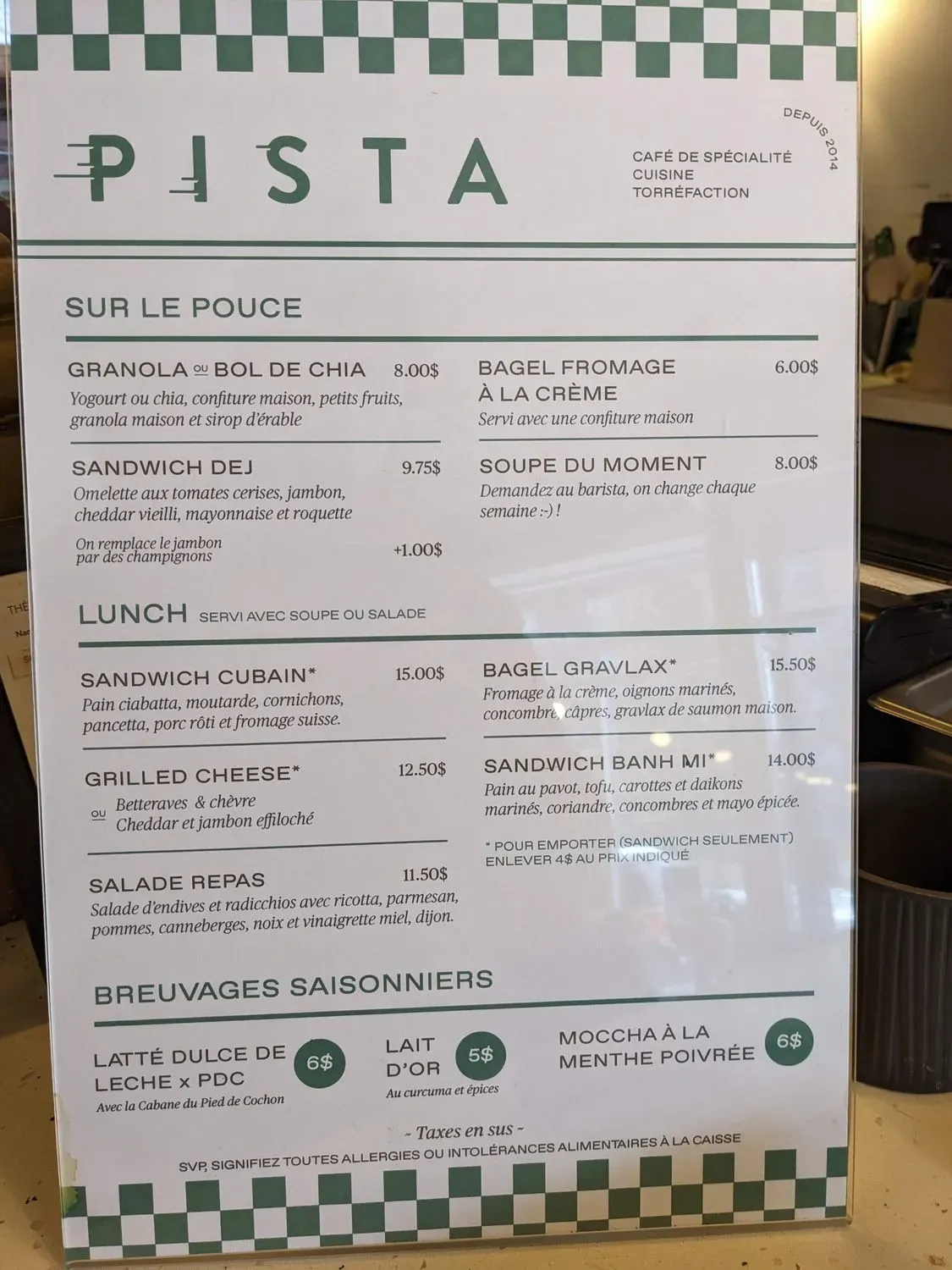 Menu 2