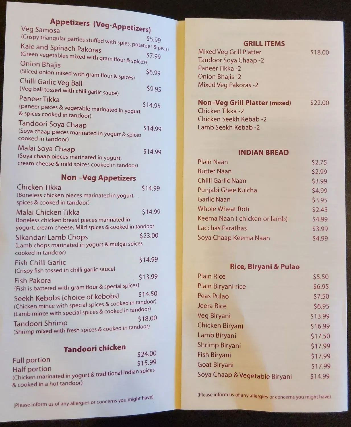 Menu 1