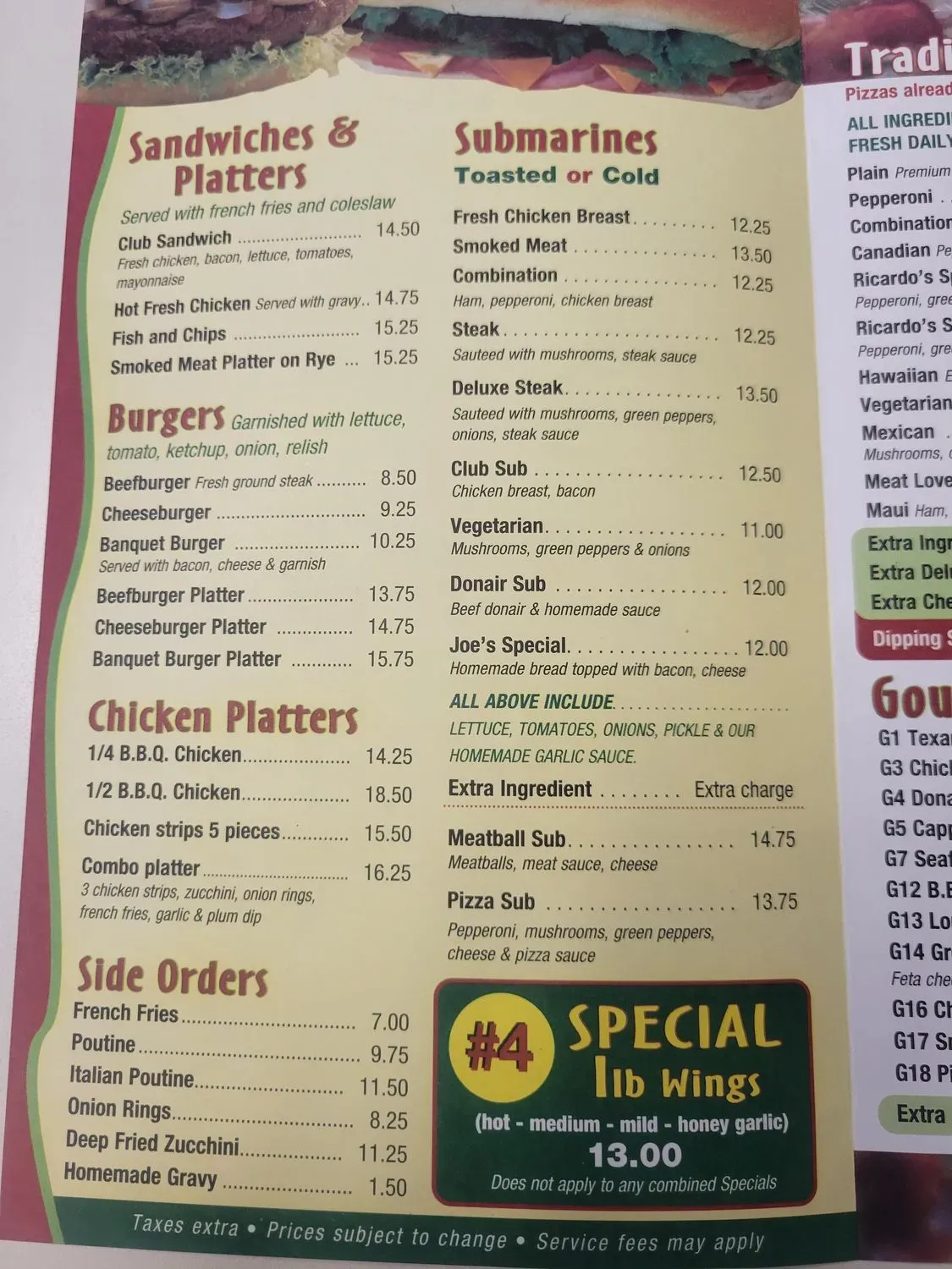 Menu 2