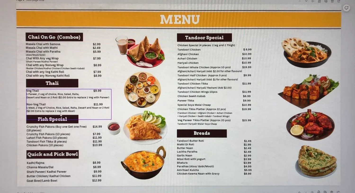 Menu 3