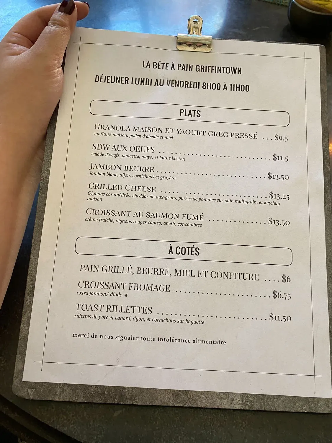 Menu 1