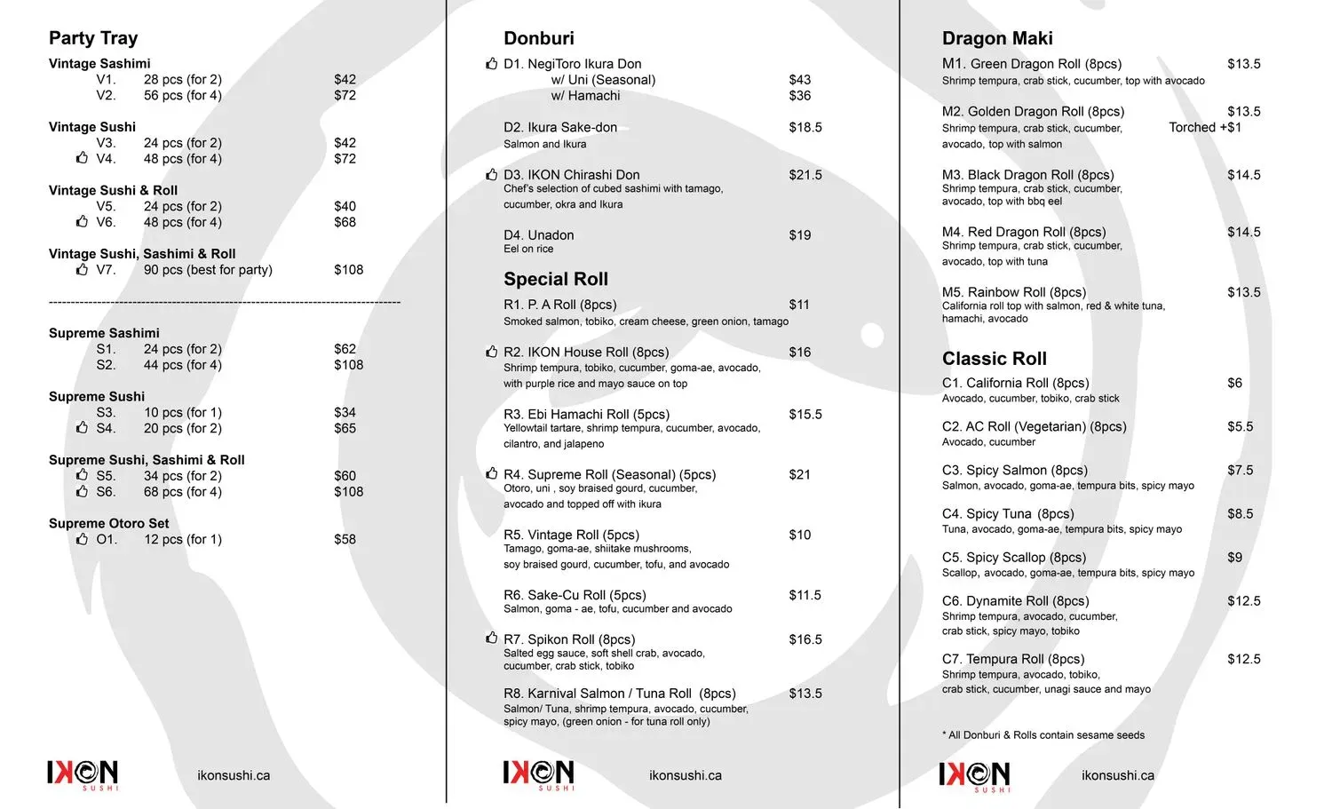 Menu 1