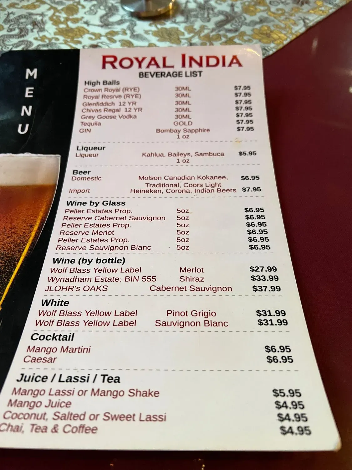 Menu 1