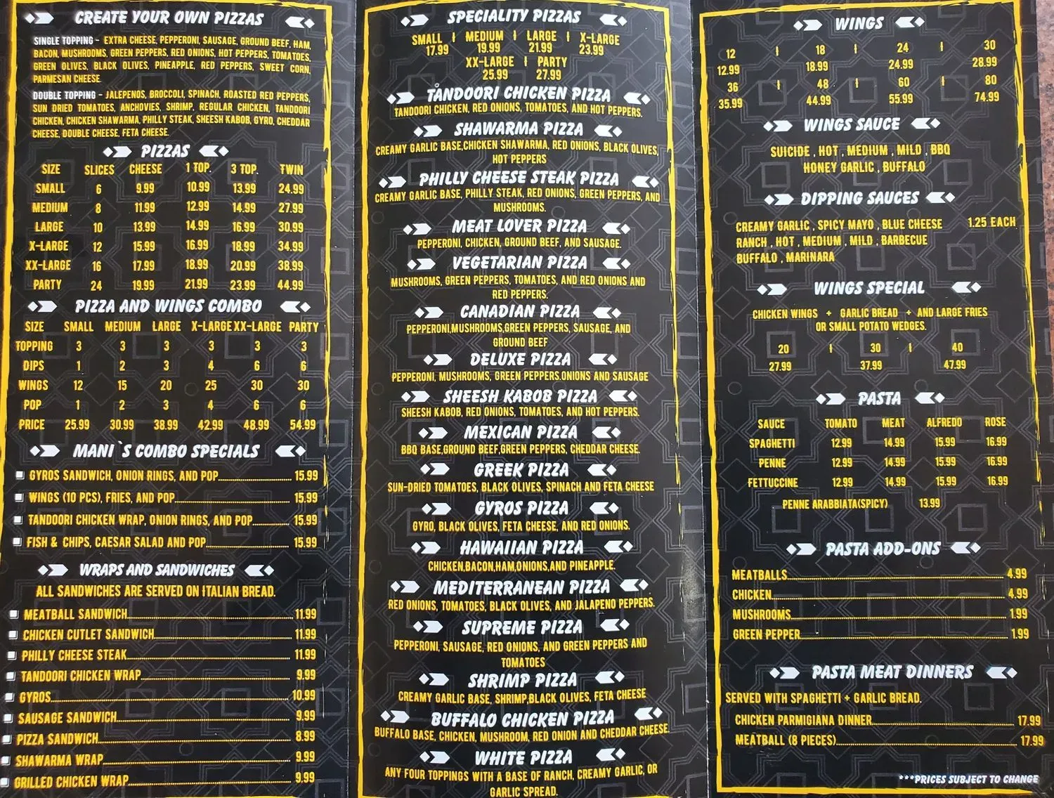 Menu 2