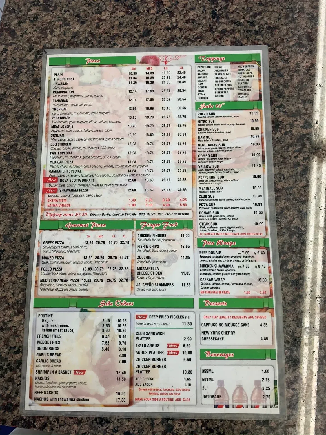 Menu 2