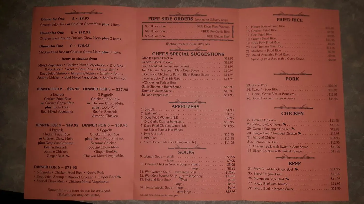 Menu 3