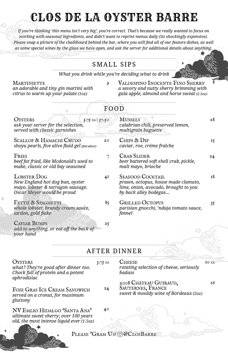 Menu 1