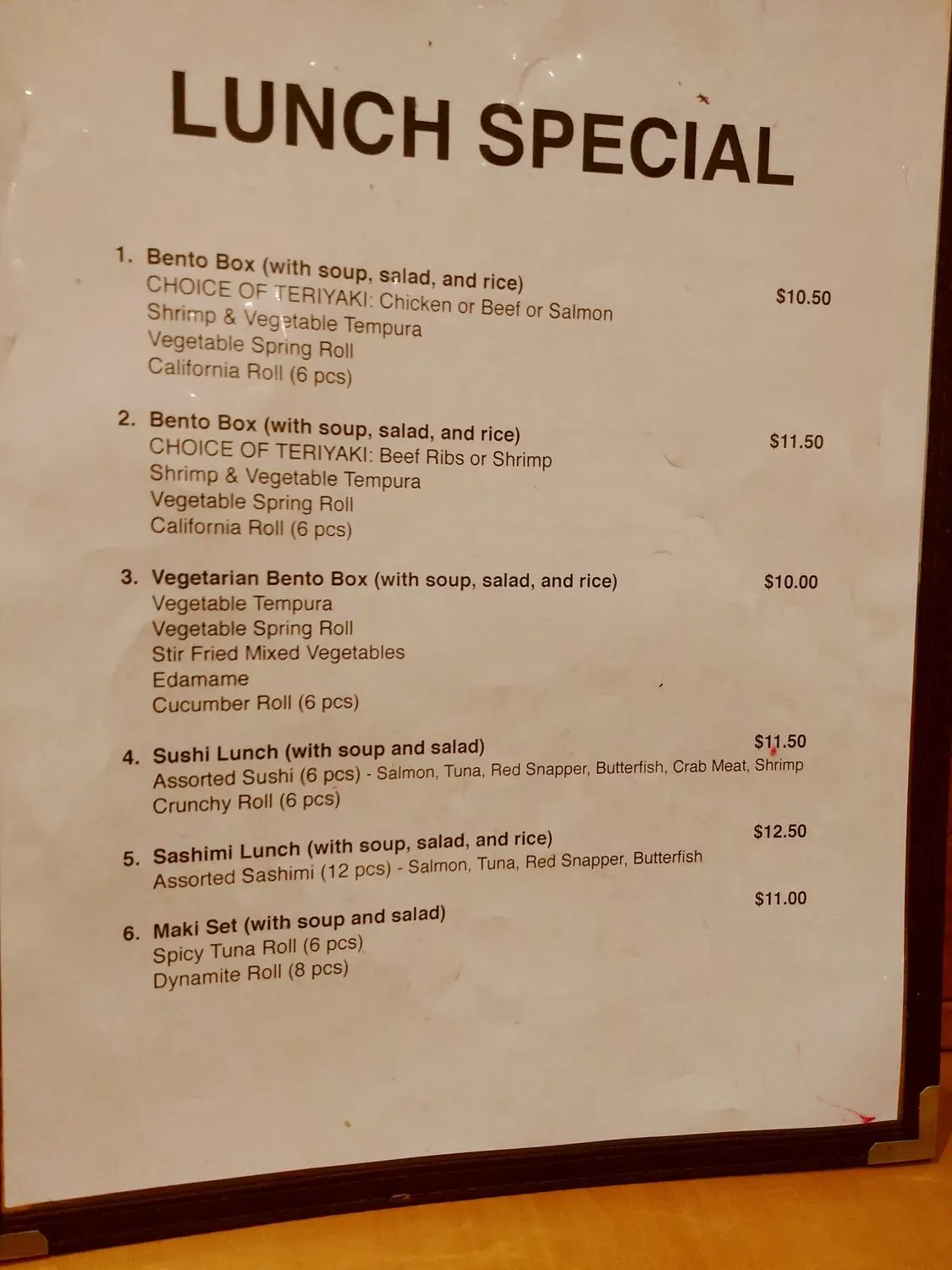 Menu 2