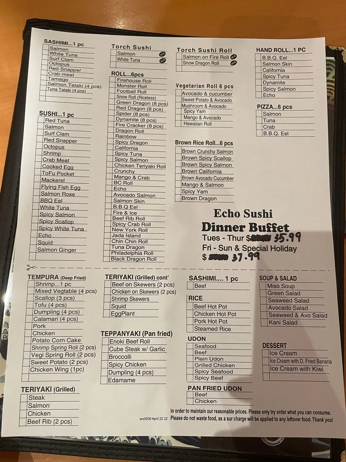 Menu 1