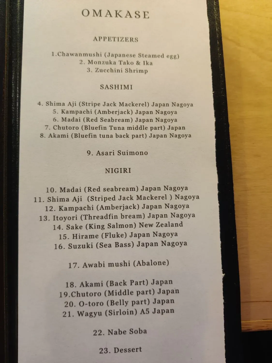 Menu 3