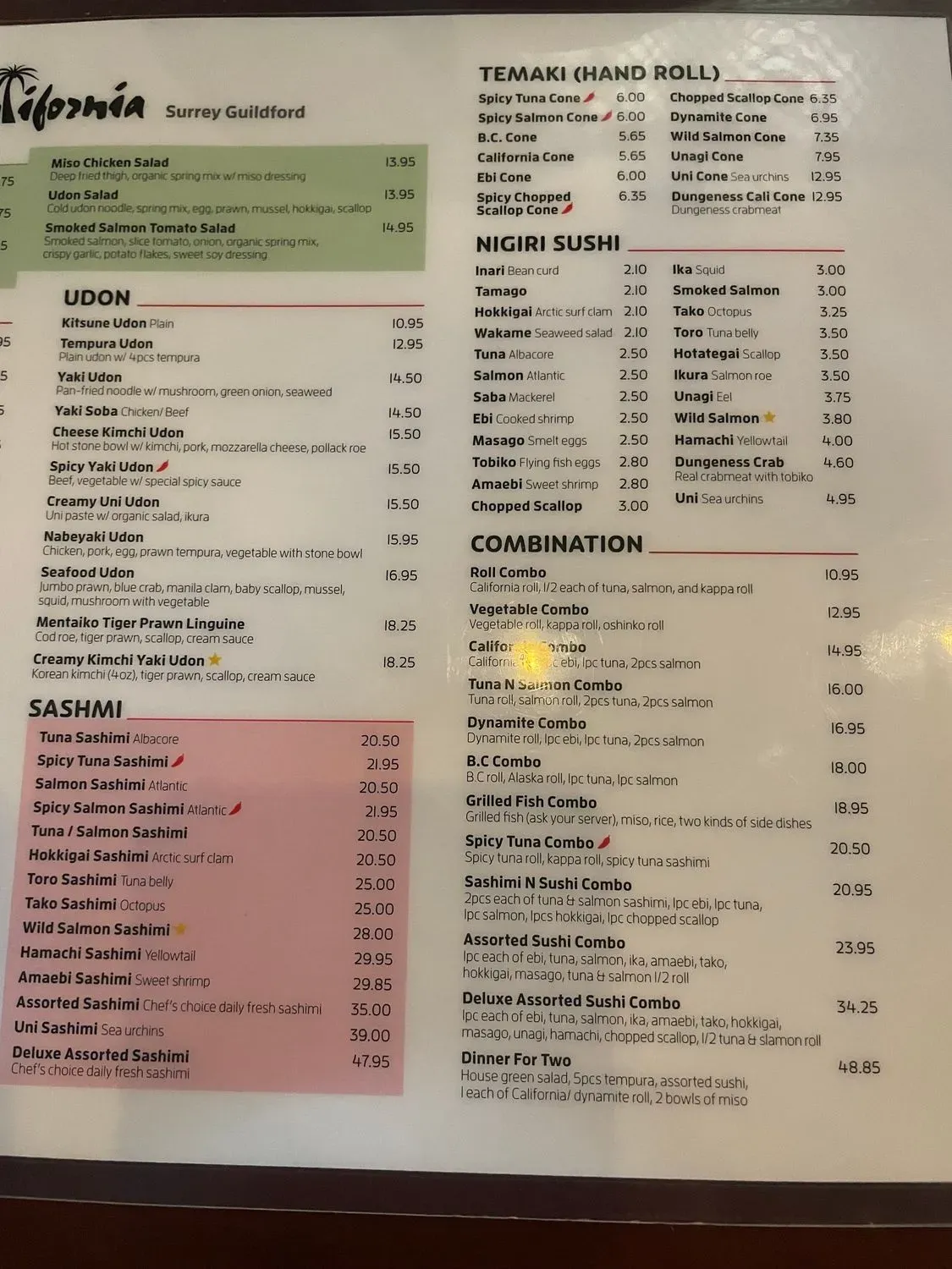 Menu 2