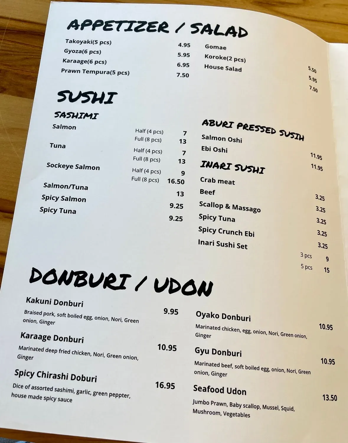 Menu 3