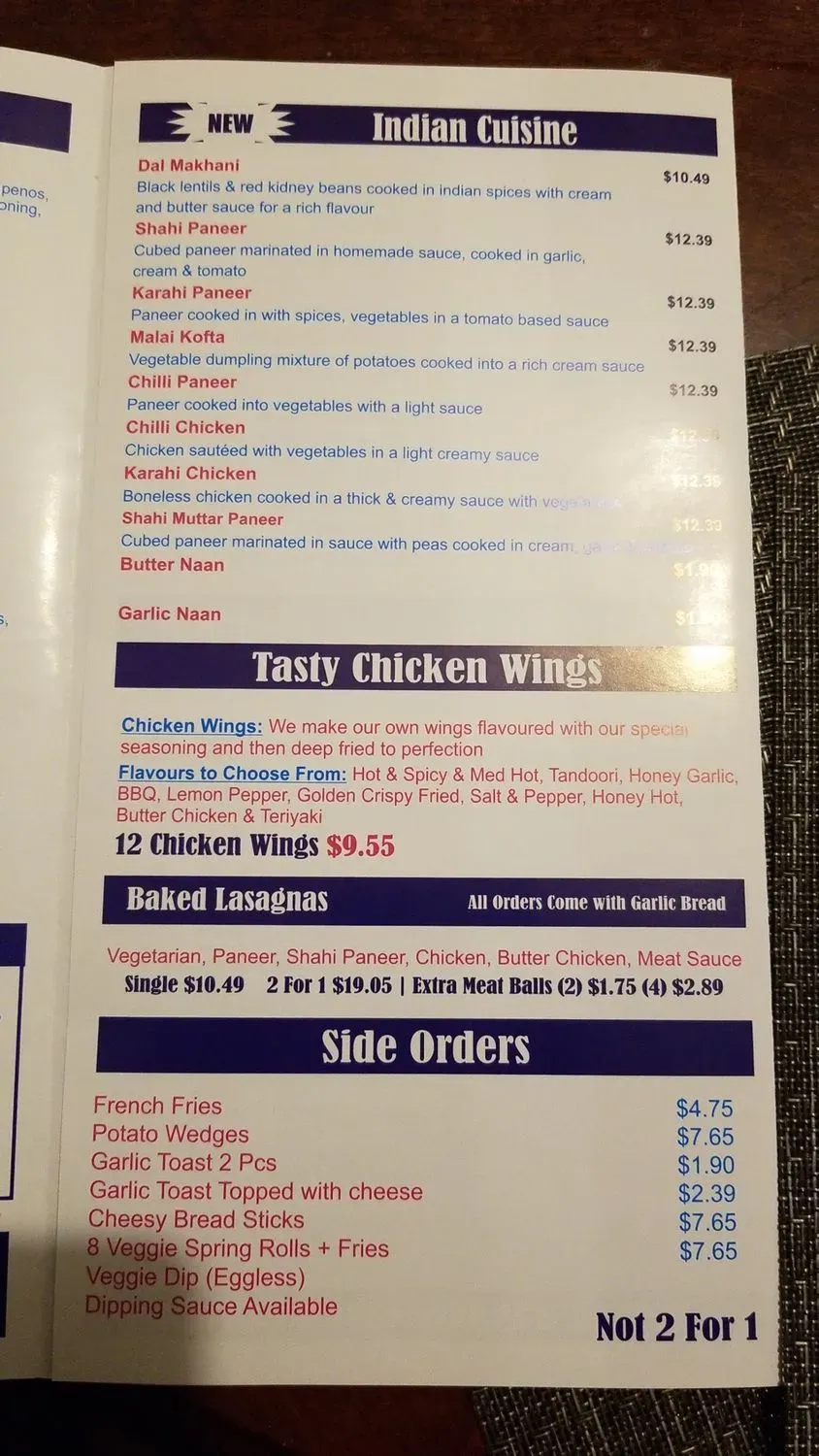 Menu 2