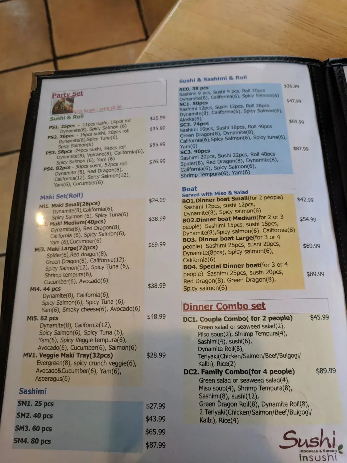 Menu 3