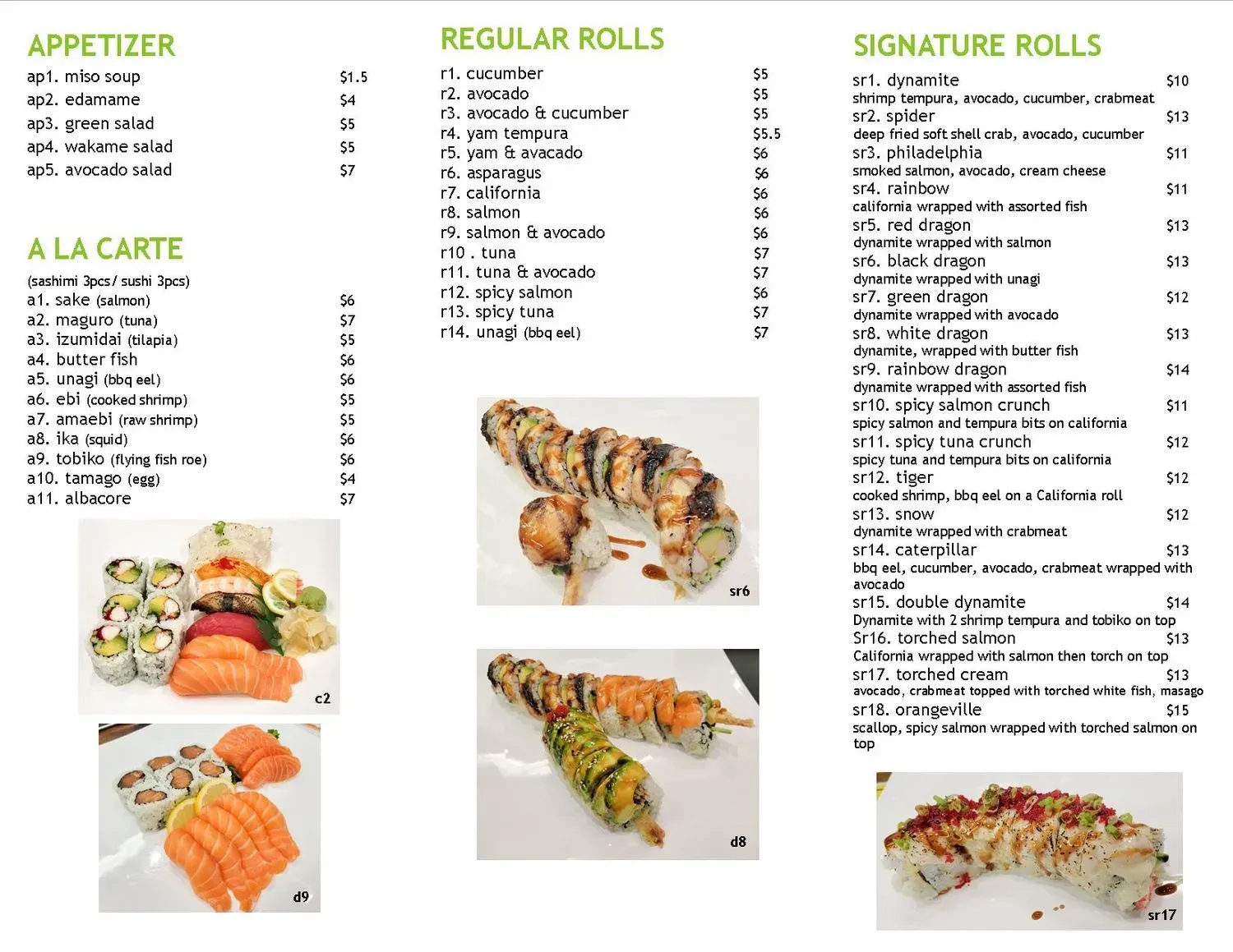 Menu 2