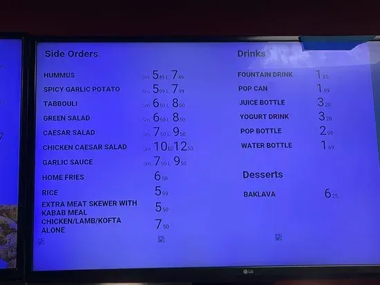 Menu 2