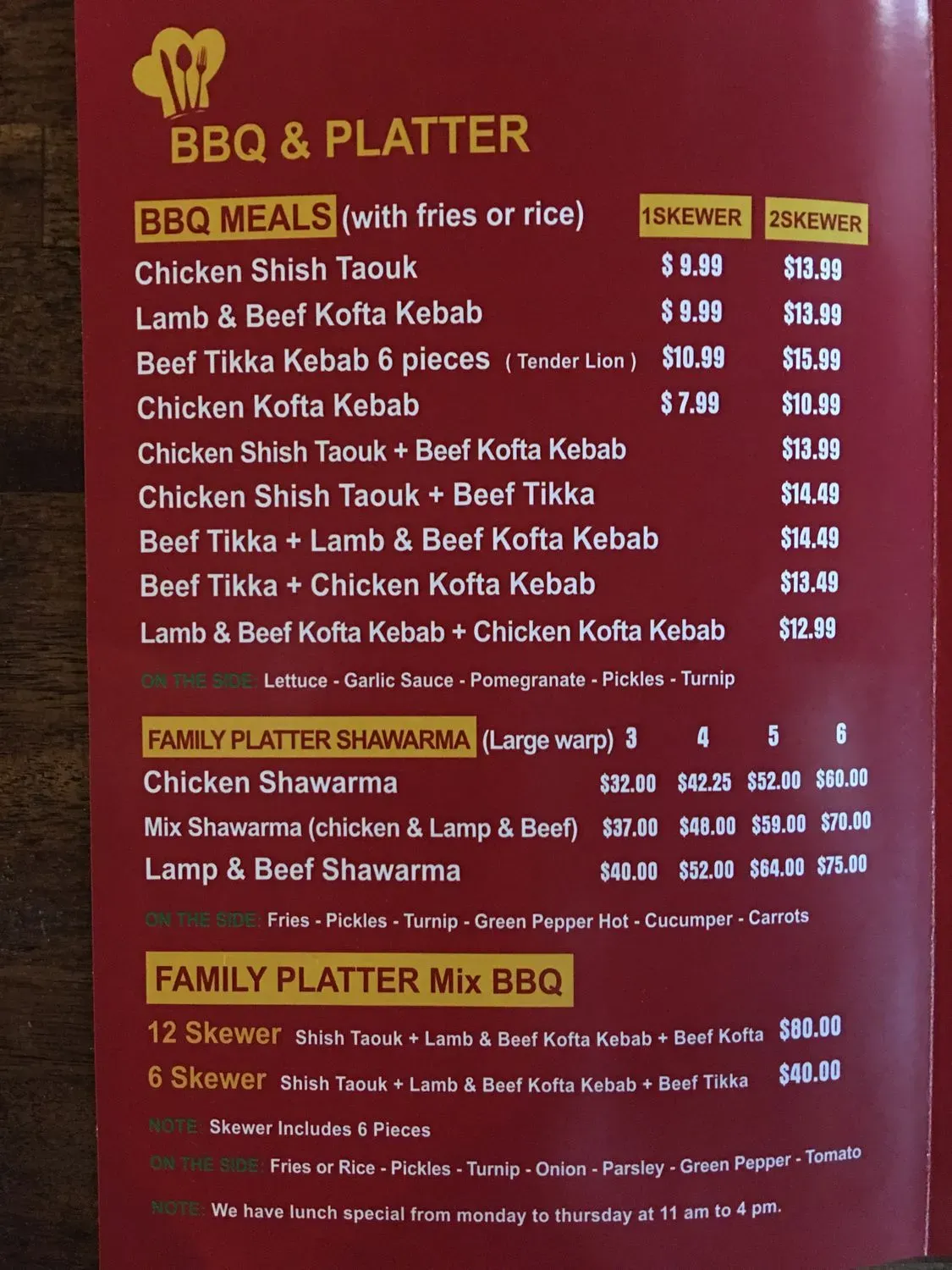 Menu 2