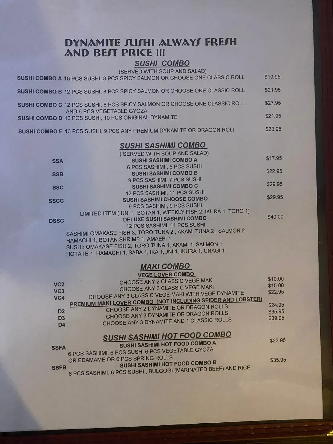 Menu 1