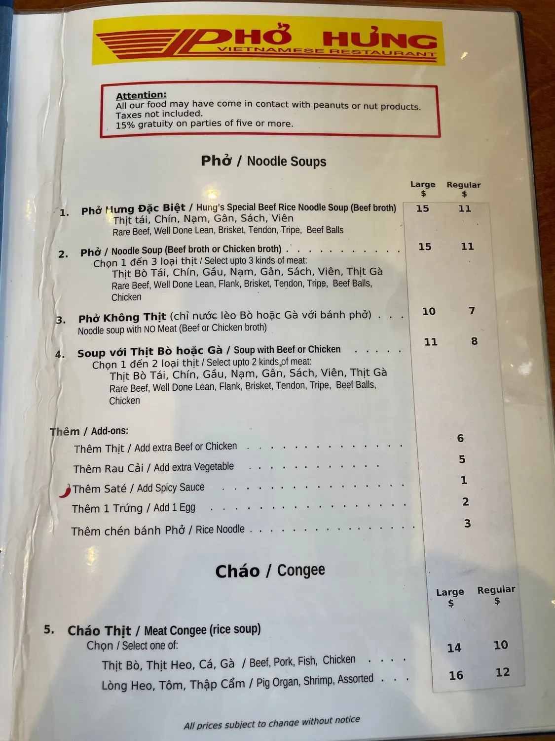 Menu 1