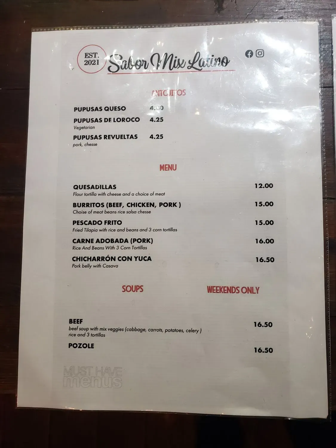 Menu 3