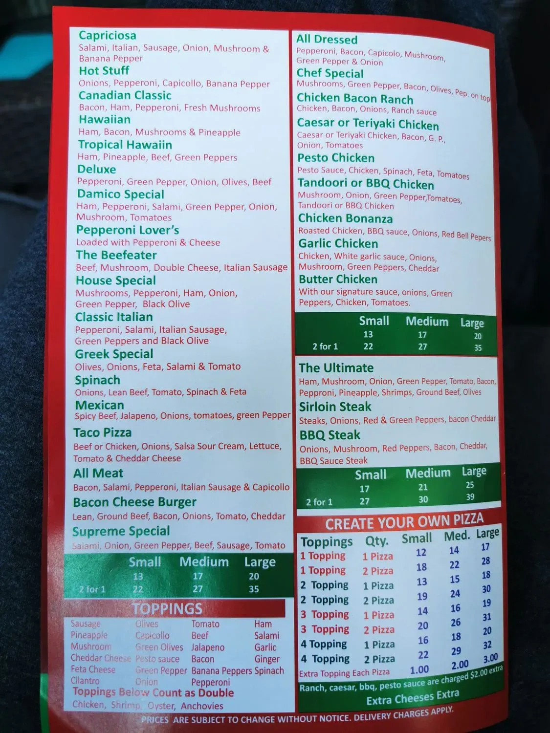 Menu 3