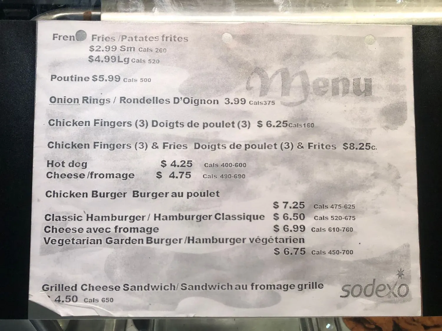 Menu 1