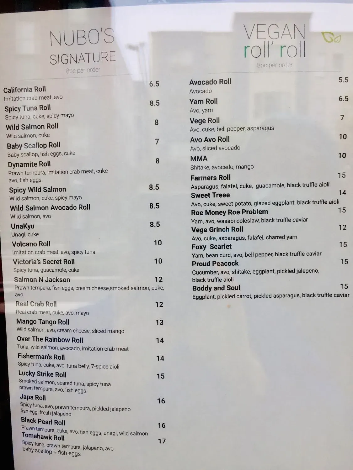 Menu 1