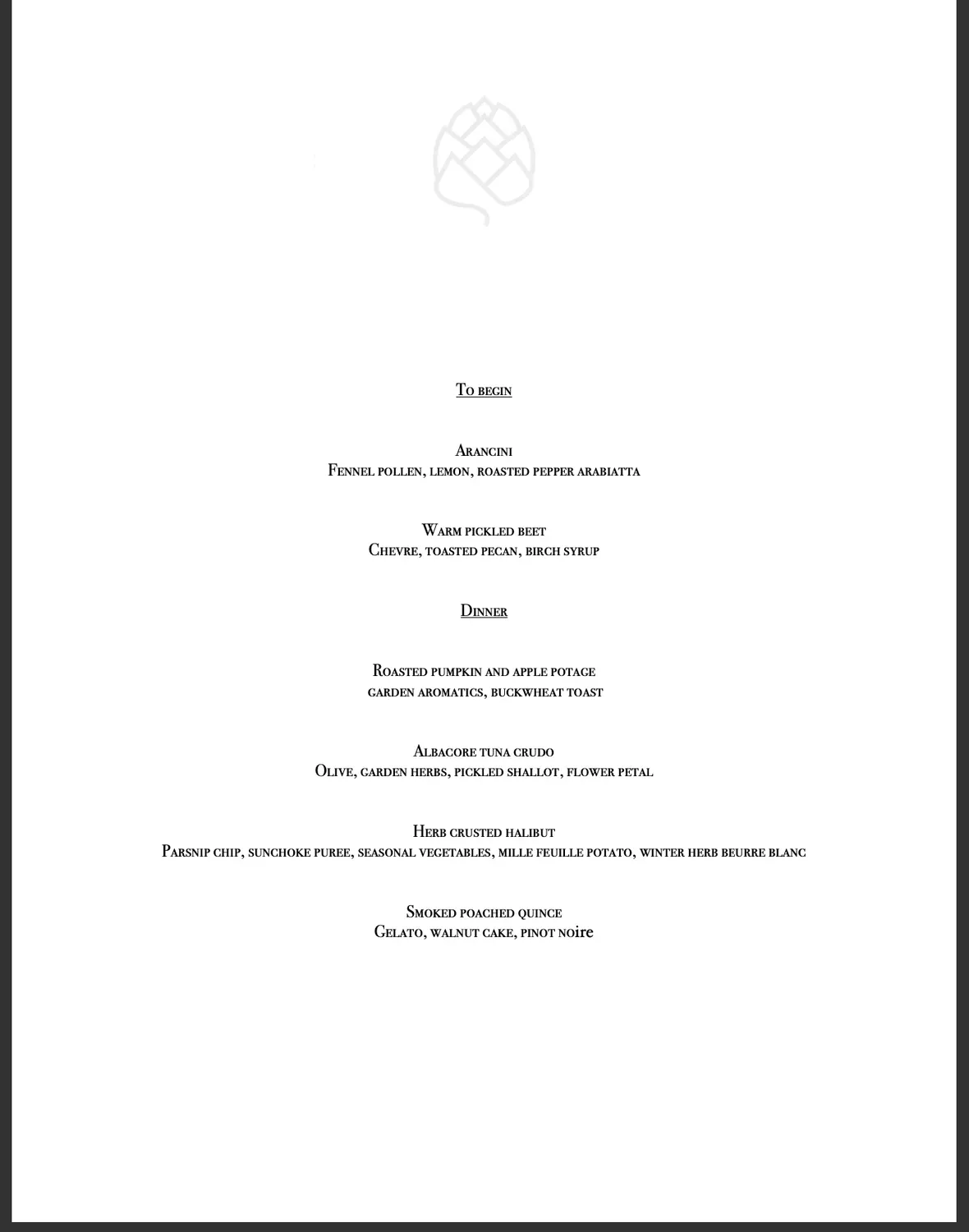 Menu 1