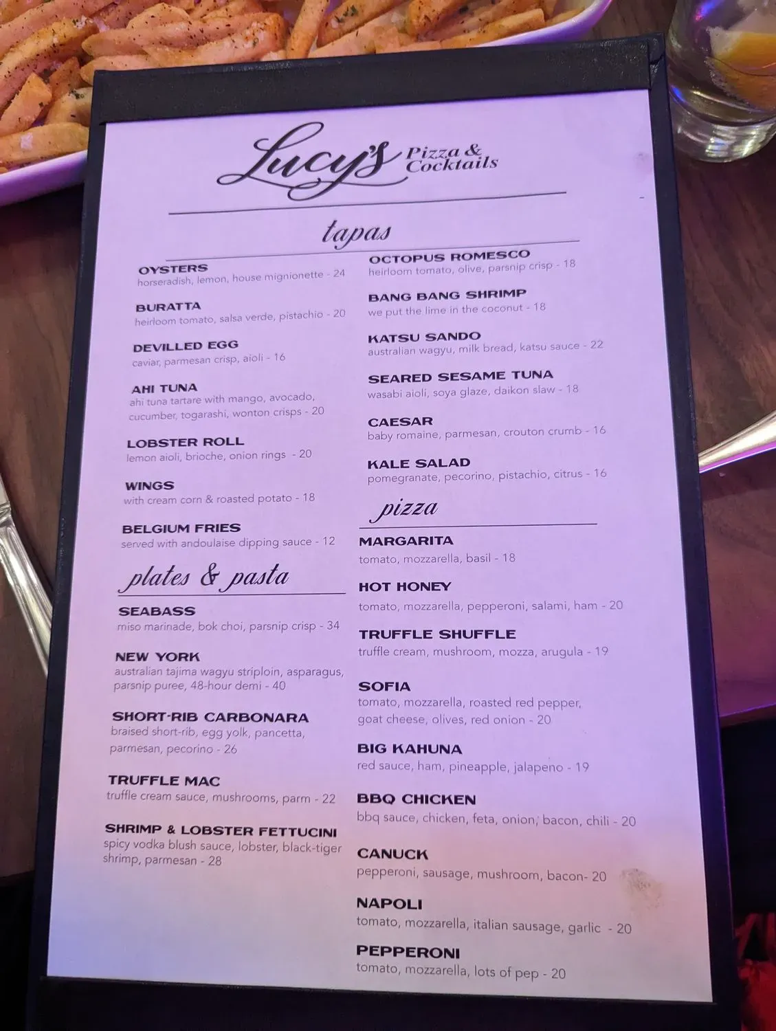 Menu 1