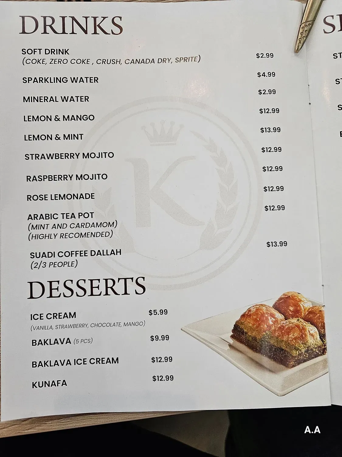 Menu 1