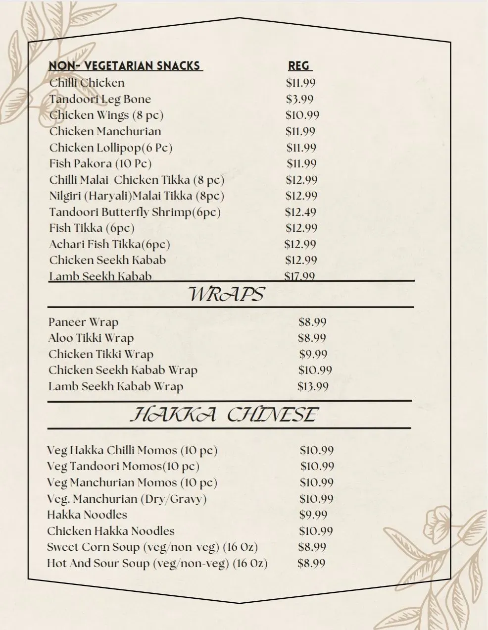 Menu 2