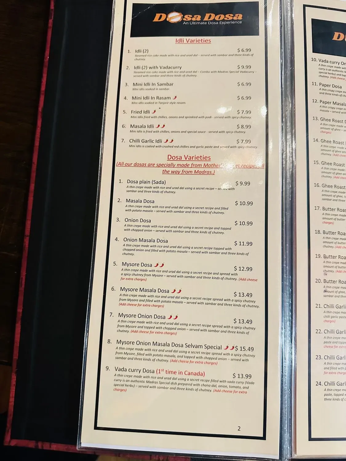 Menu 1