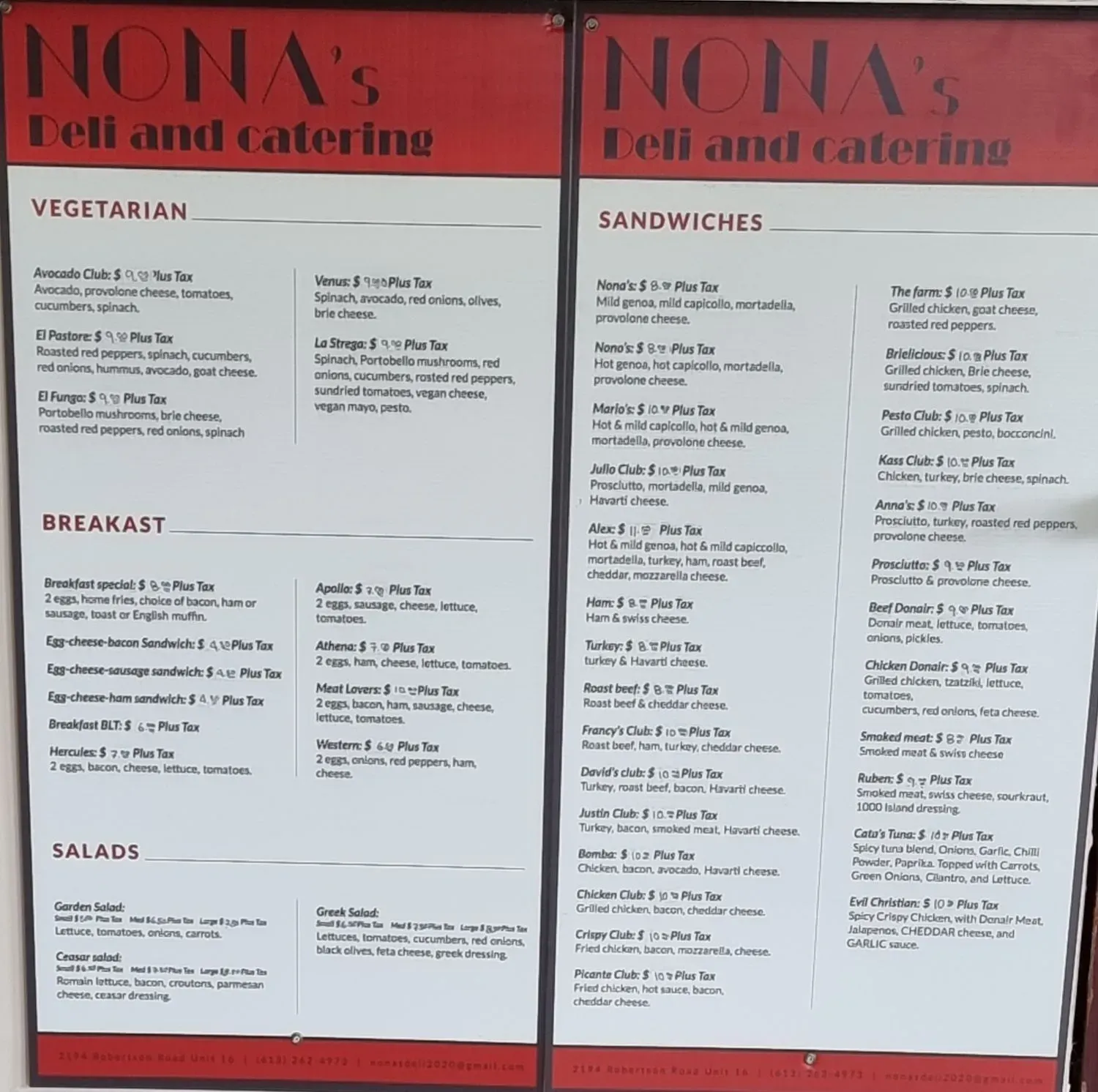 Menu 1