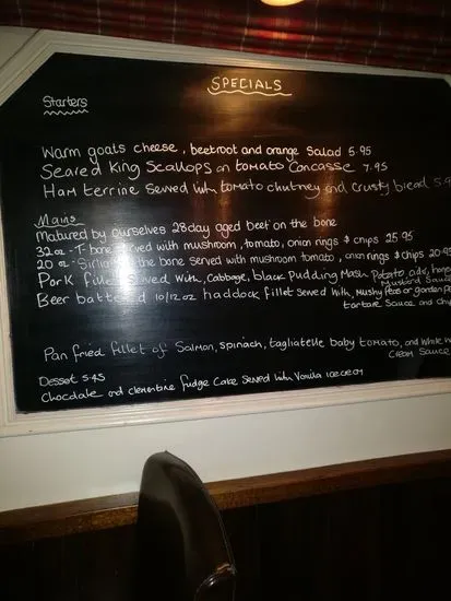 The Blacksmiths Arms Menu | York | Checkle