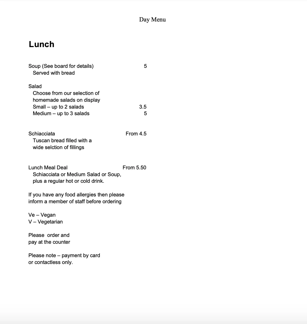 Menu 3