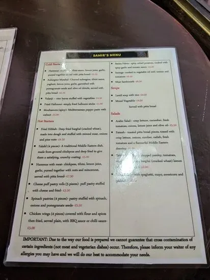 Menu 2