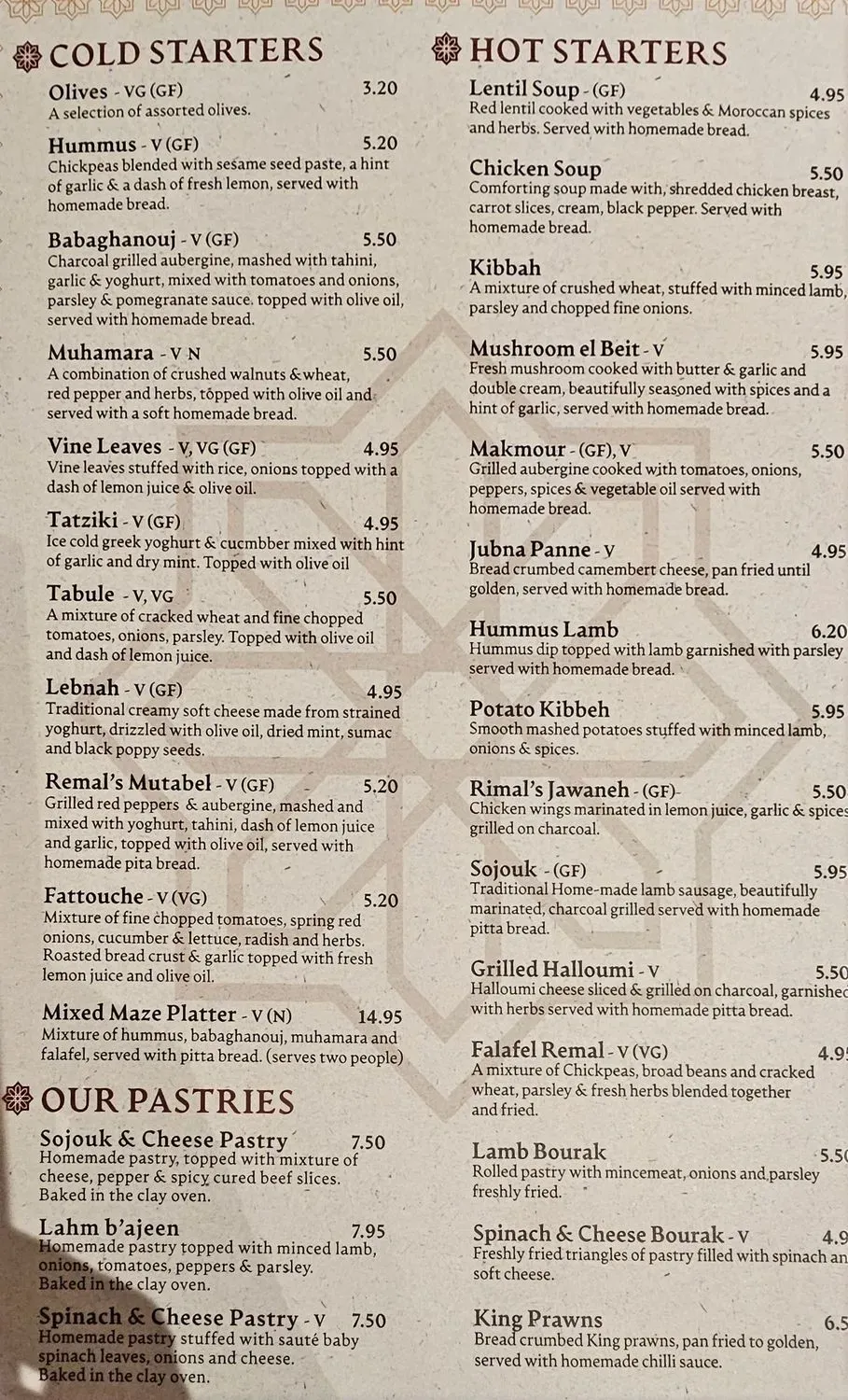 Menu 2