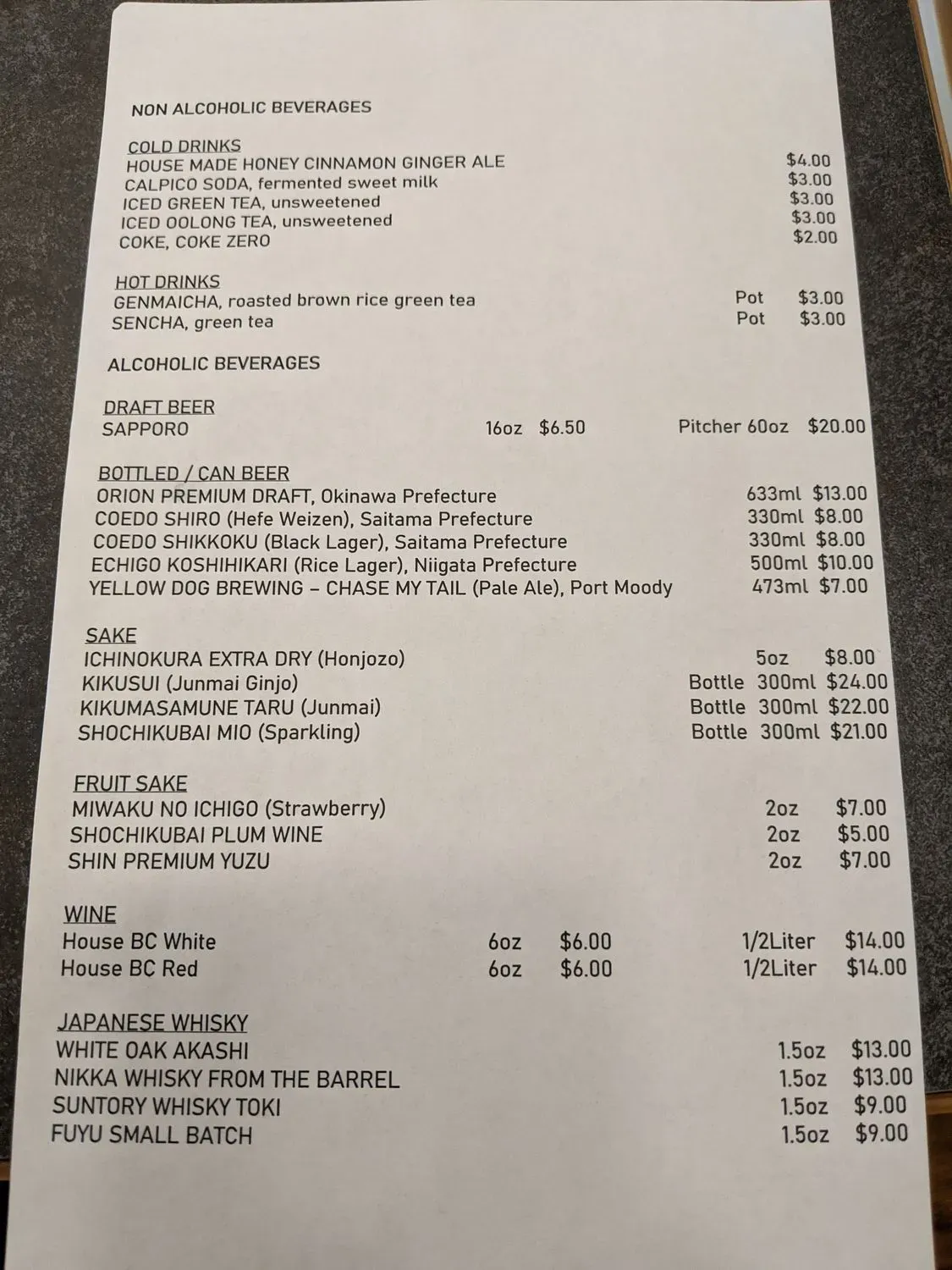 Menu 3