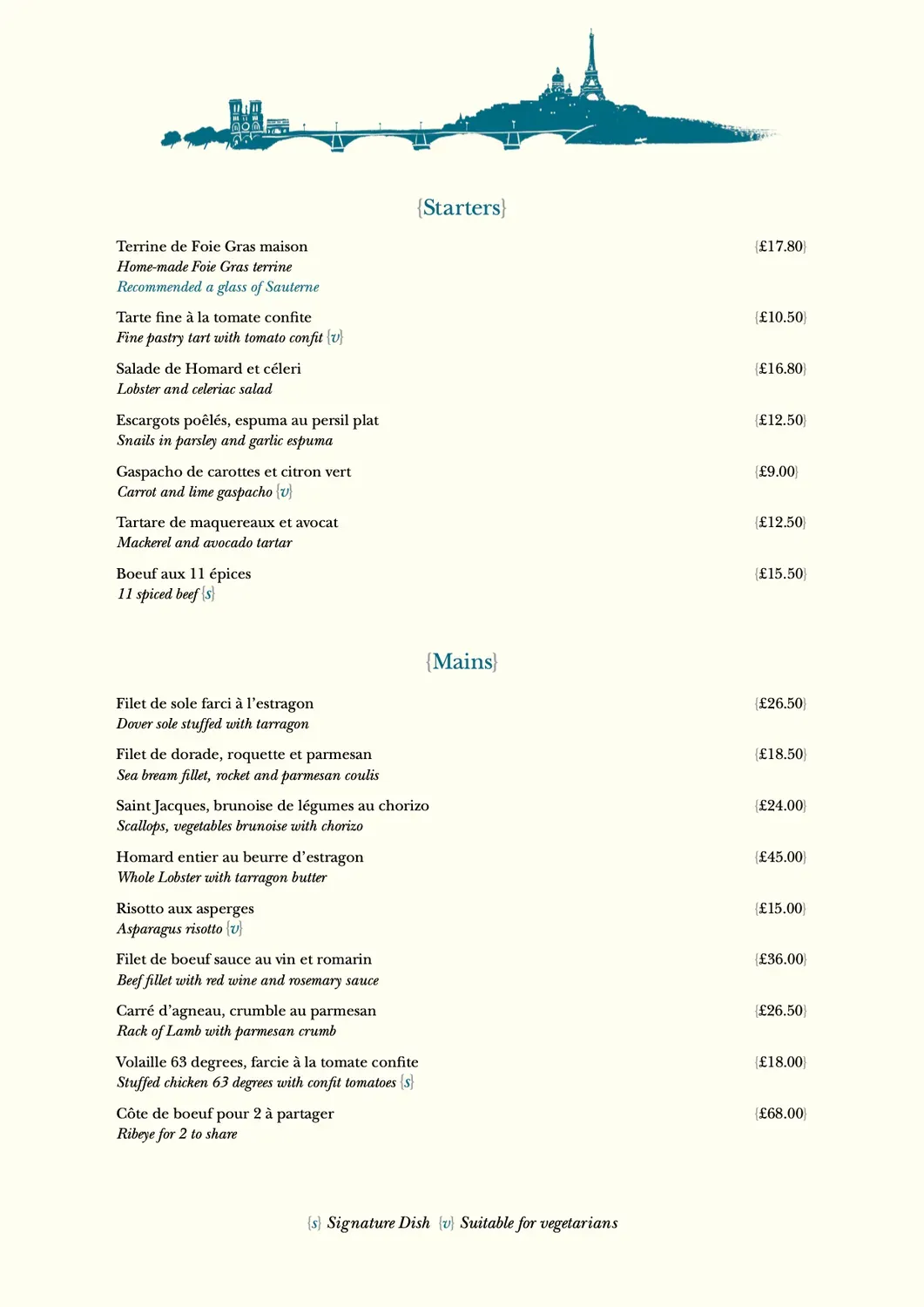 Menu 2