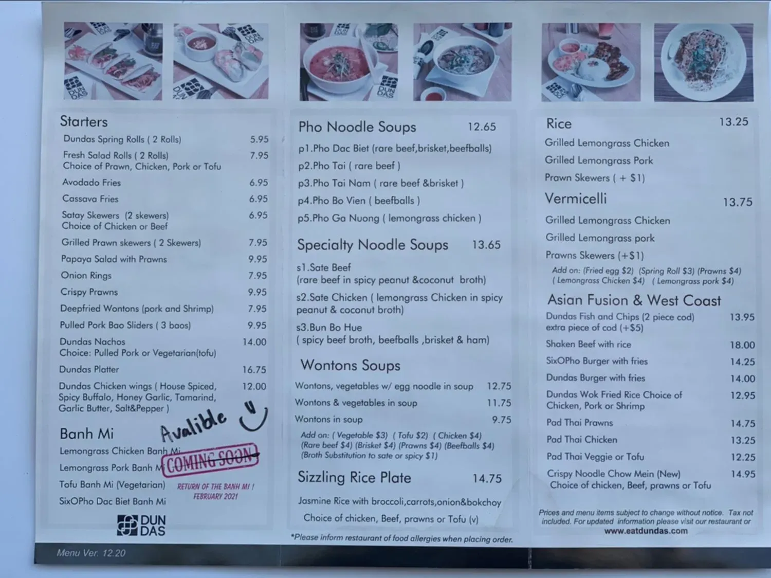 Menu 1