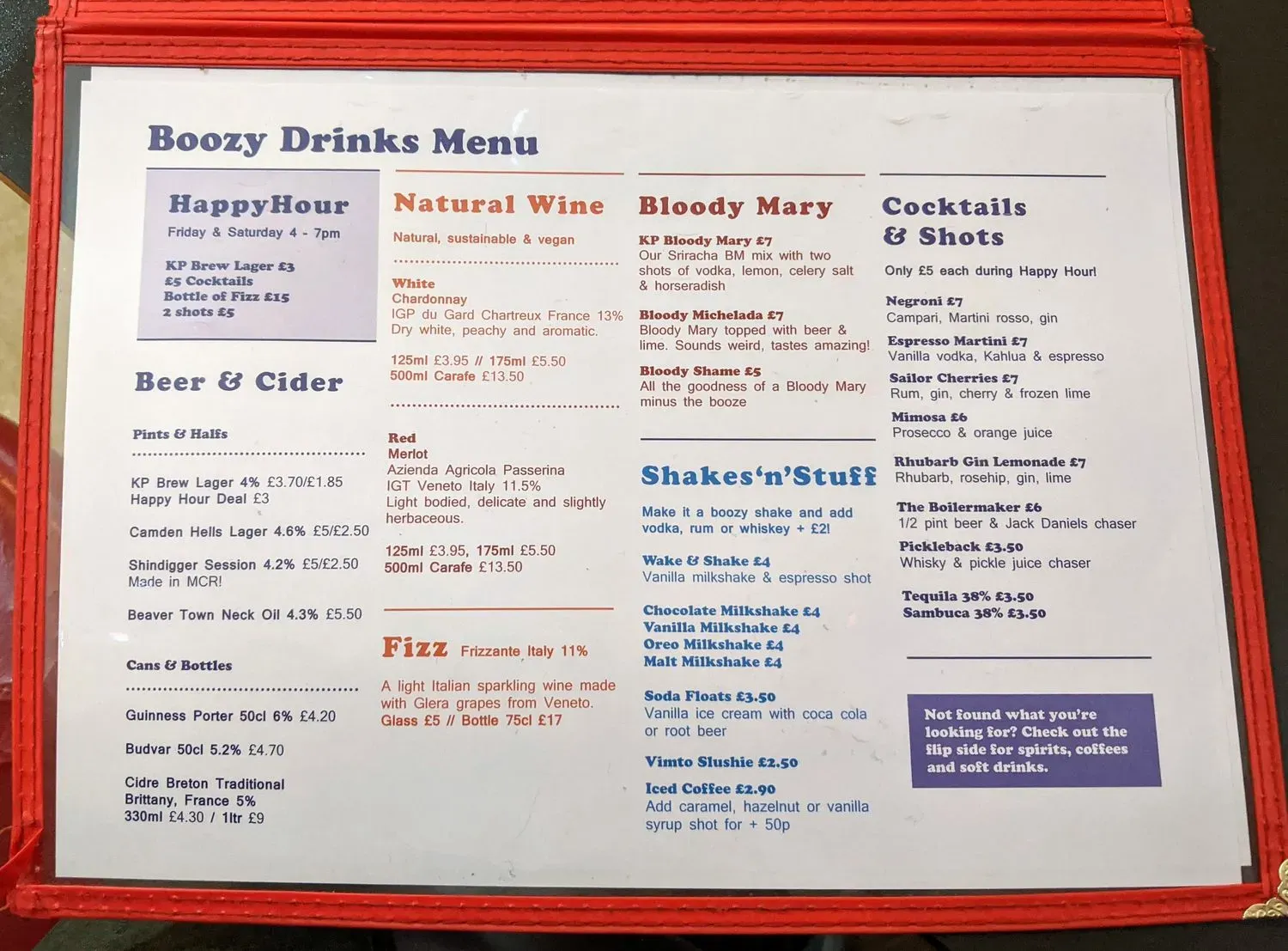 Menu 2