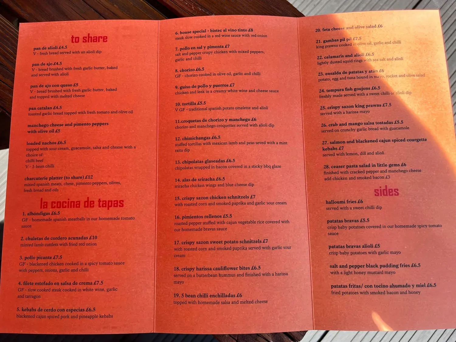 Menu 1