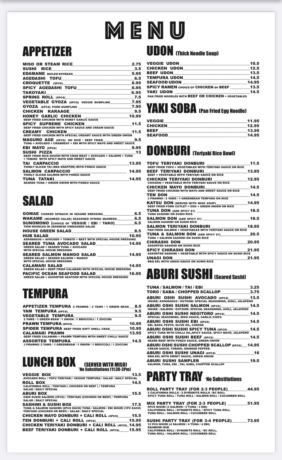 Menu 1